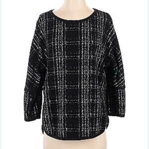 Max Studio Black & White Sweater sz XL